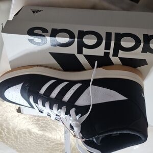 adidas Black and White Athletic Shoes